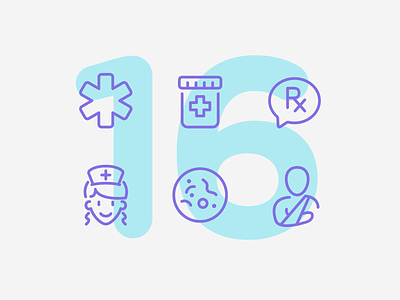 Day 16 health health care icon icon set icons illustration line medical ui vector