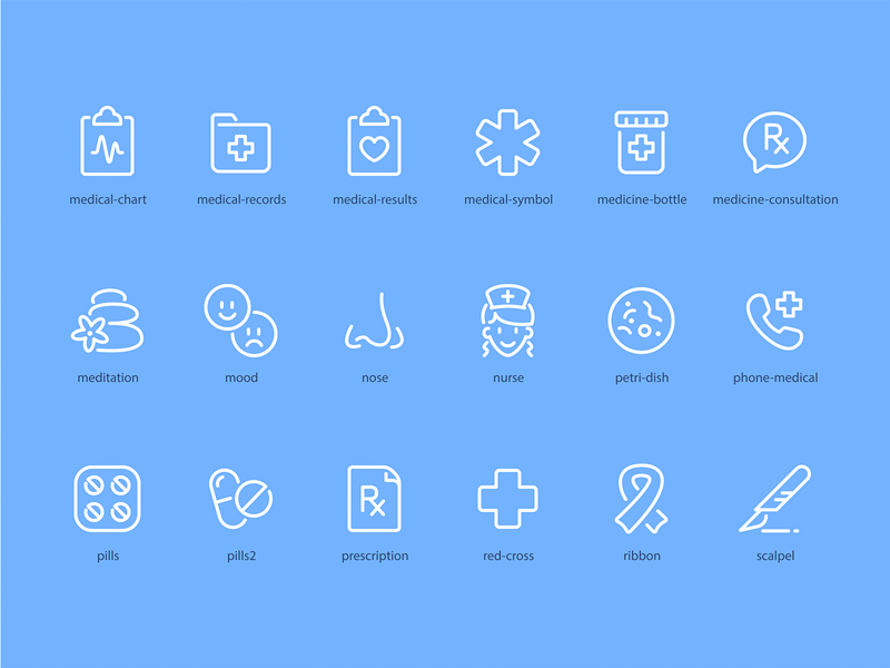 Health Icons care doctor health icon icon set icons illustration interface line medical medicine ui vector