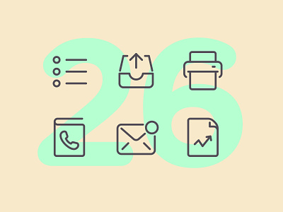 Day 26 business challenge design icon icon set icons interface line office ui vector work