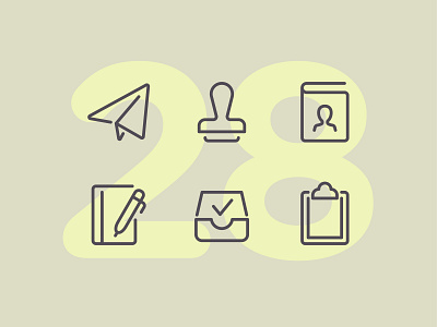 Day 28 business icon icon set icons interface line office office design ui vector work