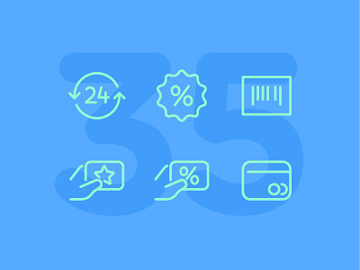 Day 35 icon icon set icons illustration interface line shopping ui vector