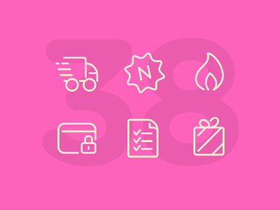 Day 38 icon icon set icons illustration interface line shopping ui vector