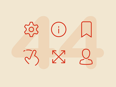 Day 44 icon icon set icons illustration interface line ui vector