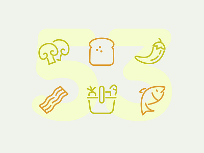 Day 53 food icon icon set icons illustration line ui vector
