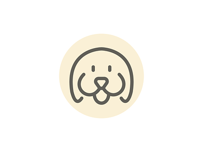 Weekly warm-up dog icon line pet puppy woof