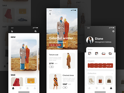 Women's Clothing Store App Concept Design app shopping app ui