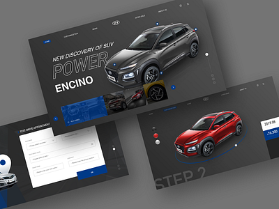 Automotive Website Concept automobile web design websites
