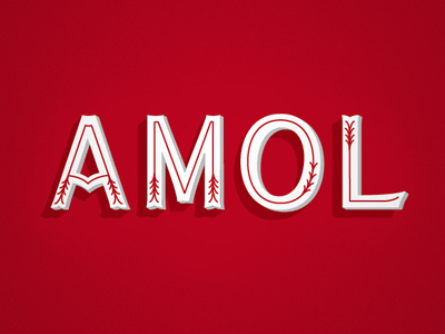 Amol Logo branding lettering logo typography vintage