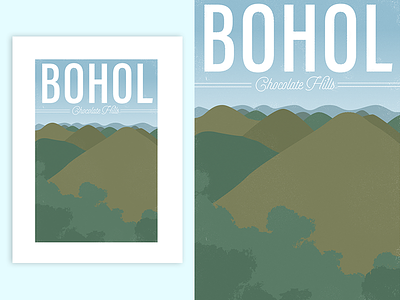 Bohol, Philippines | Poster graphic design illustration landscape philippines poster travel vector