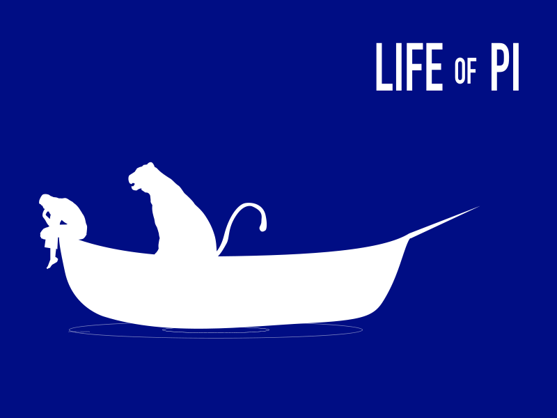 life of pi digital poster animation digitalposter illustration minimal minimal poster