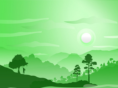 Solo exploring exploring green illustration landscape nature solo solo trip