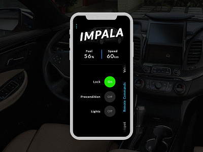 Daily UI #34 Car Interface almaty car chevrolet daily impala interface ui