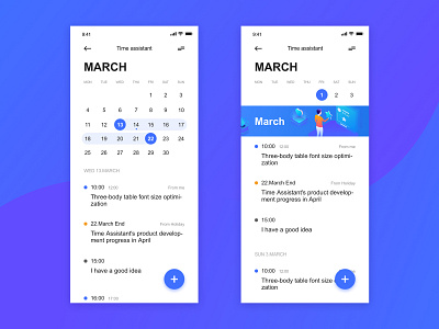 Time management APP Design ui ux 图标 应用 插图 设计