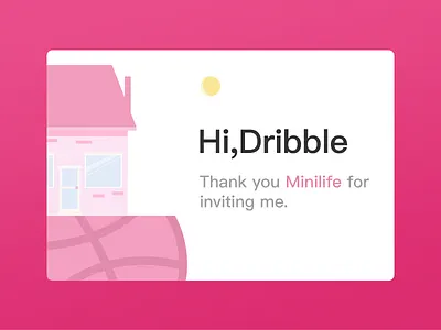 HI,Dribble design ui