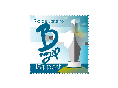 Postal from Brazil brazil design gradient illustration illustrator lettering