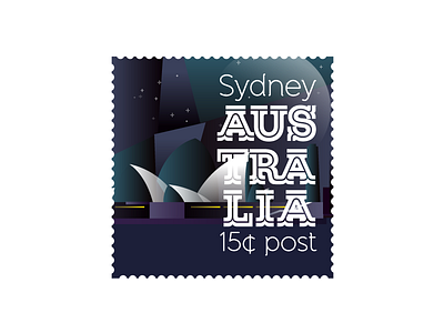 Sydney Post australia design gradient illustration illustrator lettering