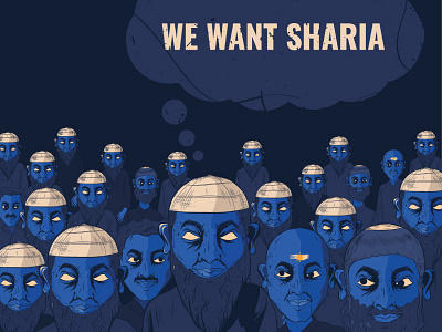 We want sharia branding democracy design digital digital art illustration illustrator printshop vector visual identity