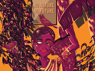 No Nature No future artdirection branding communication design design digital art illustration illustrator nature poster art printmaking thoughts vector vector art