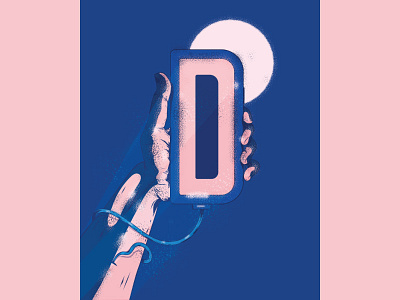 Letter D digital art display display type illustration illustrator lettering typography typography art vector