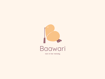 Bawaari - Logo android app bags bawaari bird logo branding design femenine girly graphic icon illustration ios logo mark pastels soft vector visual identity website