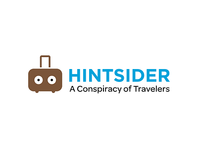Hintsider Logo conspiracy eyes hintsider platform suitcase travel travellers
