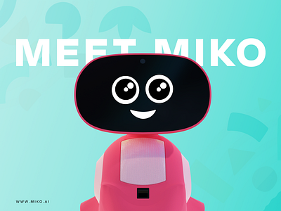 MIKO3 Artificial Intelligence. Genuine friendship child robot product design robotic ui ui