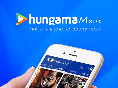 Hungama App android hungama music ios music app music application music player playlist radio songs ui ux