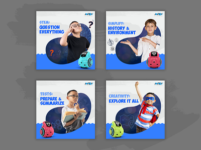 Facebook Carousel Ad 2019 ad banner branding banners child robot design facebook ad miko2 promotion ui