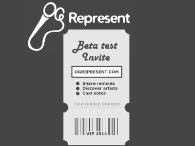OG Represent - Beta Invite beta test hiphop logo teaser ticket