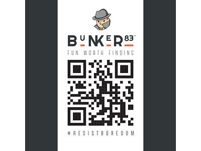 BUNKER83 - Resist branding logo mascot vector