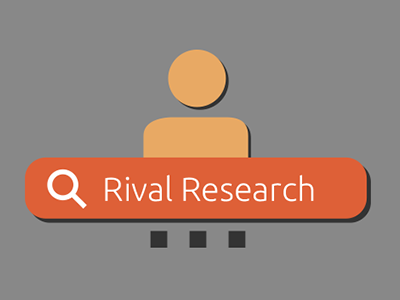 Rival Research layered logo marketing rival search