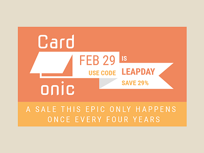 Leap Day Deals ad ecommerce feb 29 leap day sale
