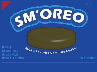 Sm'oreo Concept branding chocolate cookies food oreo packaging product development smore