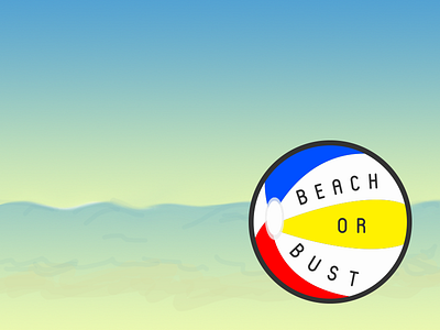 Beach Ball ball beach beachball gradient sand sticker water