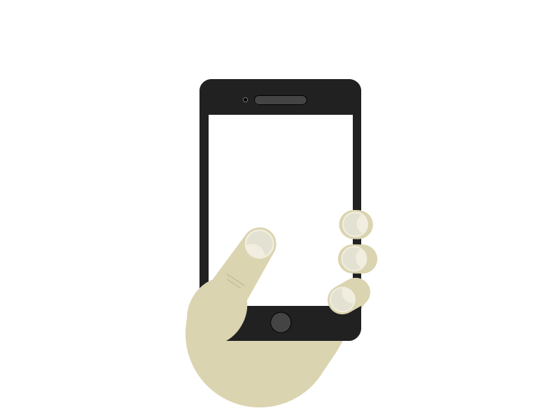 Dribbble It animation dribbble hand phone