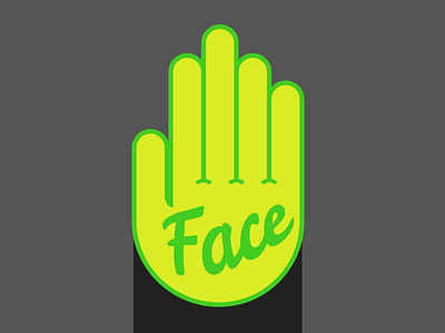 Face Palm hand humor icon illustration sticker