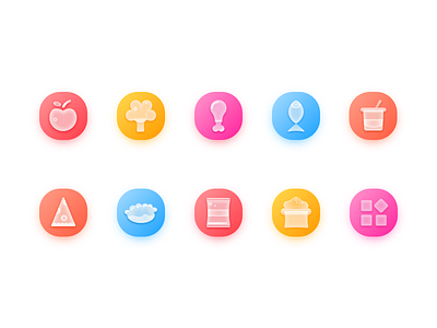 Set of supermarket icons