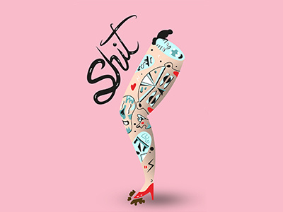 shit design draw fashion graphic illustration vector