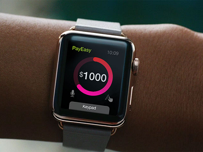 Watch Payment Interaction Design designer interaction design ios app iwatch payment app smartwatch app watch app watchos