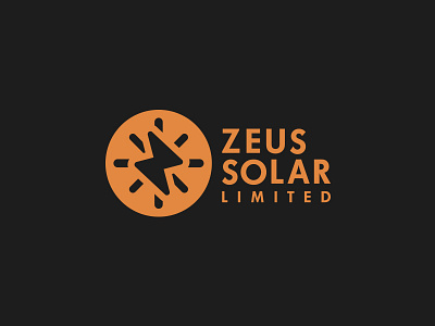 Zeus Solar Logo brand design logo design