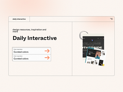 Daily Interactive - Header design