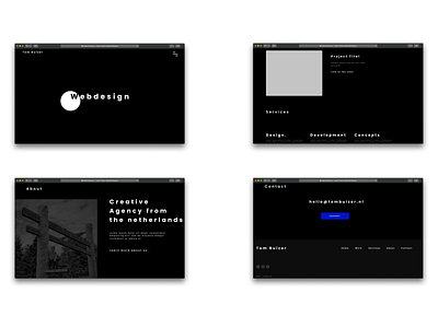 Personal website design concept dailyui dark darkmode darkui design screendesign ui uidesign ux webdesign website website concept