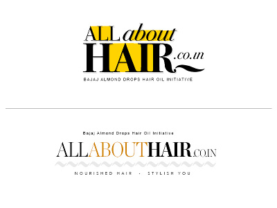 Allabouthair.co.in logo design beauty branding community hair hairstyling
