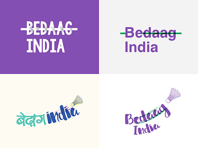 Bedaag India - Campaign Unit badminton bedaag india olympic sports