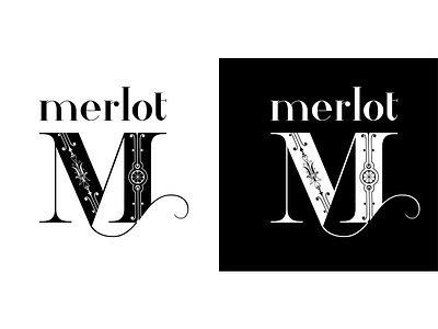 Merlot - Logo opt - 01 brand clothing fashion logo design merlot