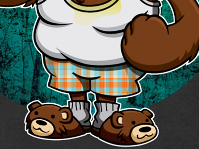 Angry Bear (bottom half) angry bear illustration