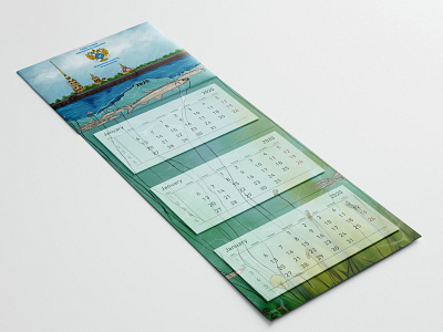 Calendar 2020 design fish illustration saint petersburg saint petersburg sea smelt water lily