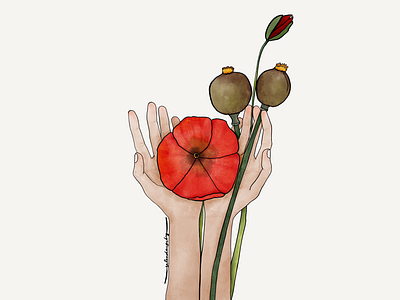 Feel Summer feeling hands minimalism poppy summer