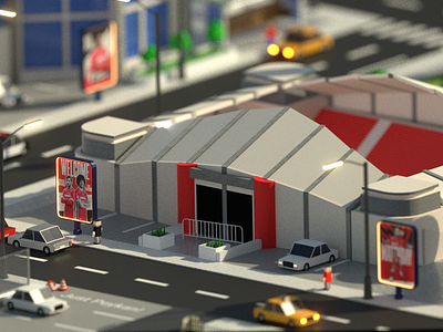 3D Stadium Design | Football Game 3d 3d car blender football game game game design isometric city lego game stadium