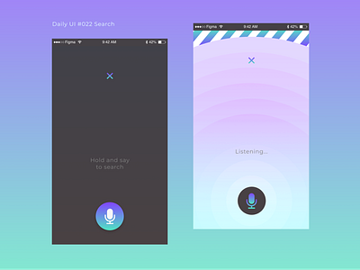022 Voice Search dailyui mic mobile search ui voice search